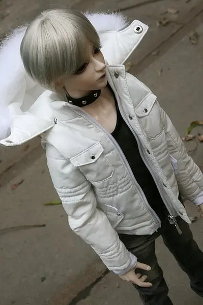 

[wamami] Free Shipping New Wholesale/Retail White Jacket/Coat/Outfit For 1/4 BJD Doll Dollfie Jacket