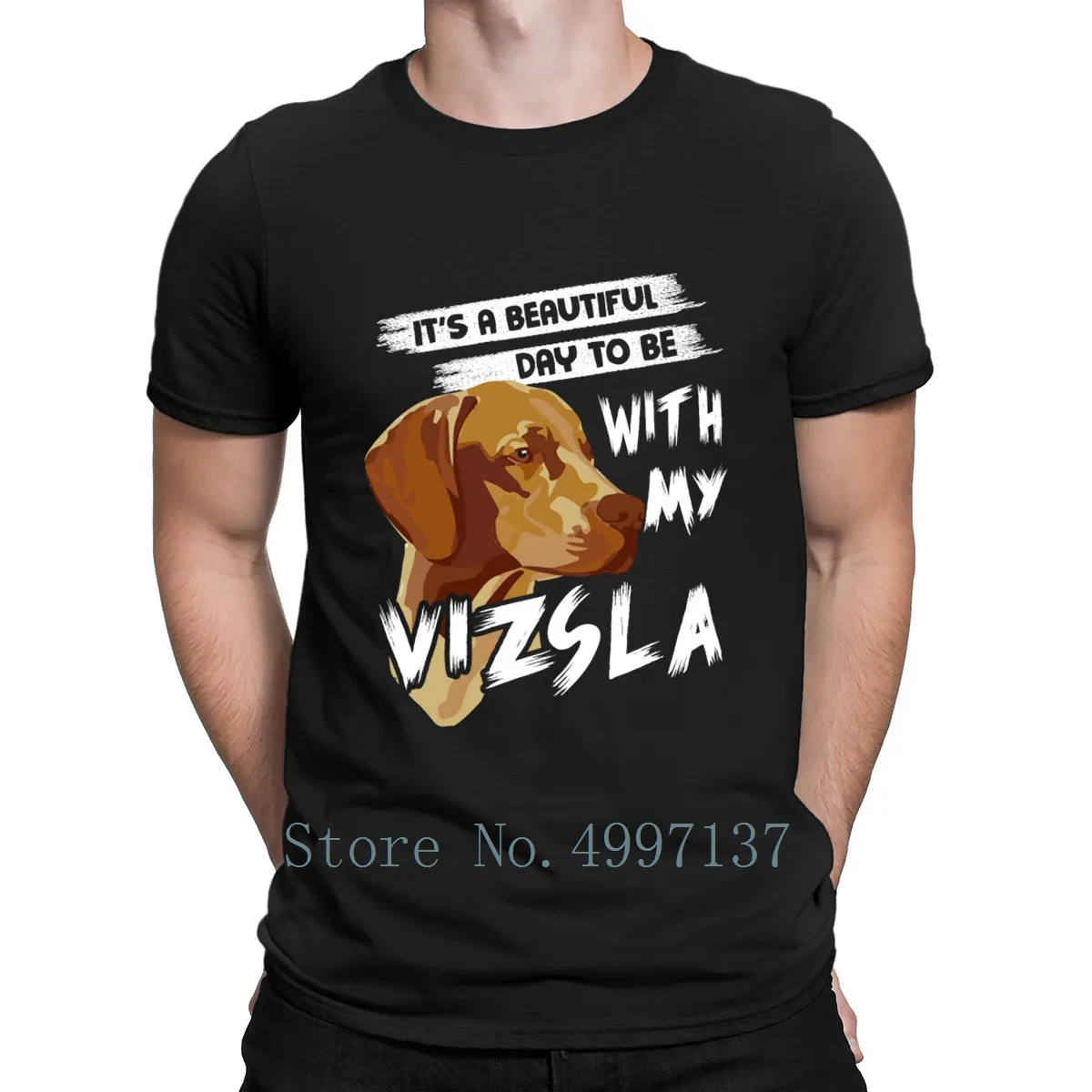 

Vizsla Dog Pet T Shirt Crazy Trend 100% Cotton Summer Style Letters O Neck Print Humor Hungarian Vizsla t-Shirt