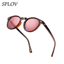 Novo polarizado óculos de sol moda masculina redonda tac lente tr90 quadro marca designer de condução óculos sol uv400