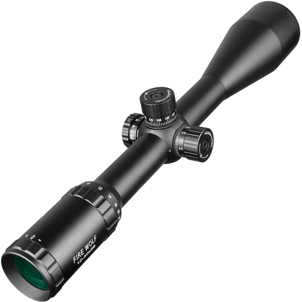 10-40X56 Riflescope Hunting Scope Tactical Sight Glass Reticle Rifle Sight For Sniper Airsoft Gun Hunting