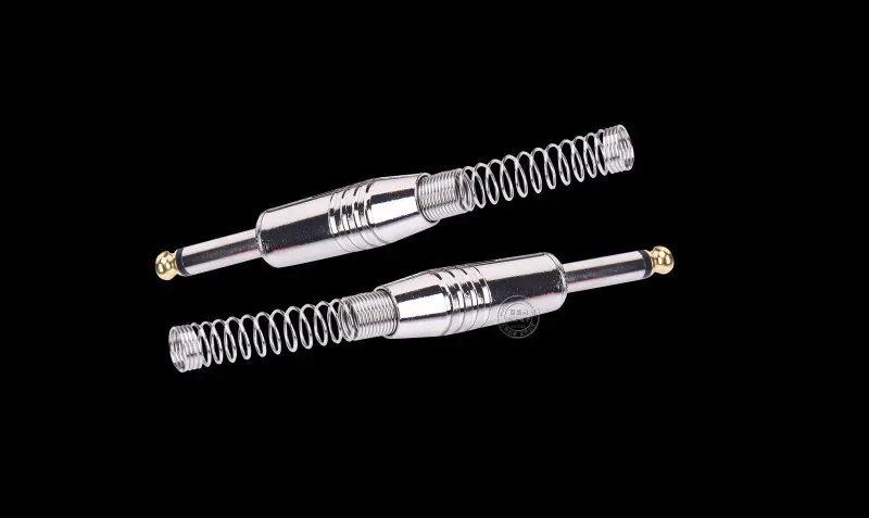 

High quality gold plated 6.35 single channel wire bonding 6.5MM microphone connector male head large tri core plug