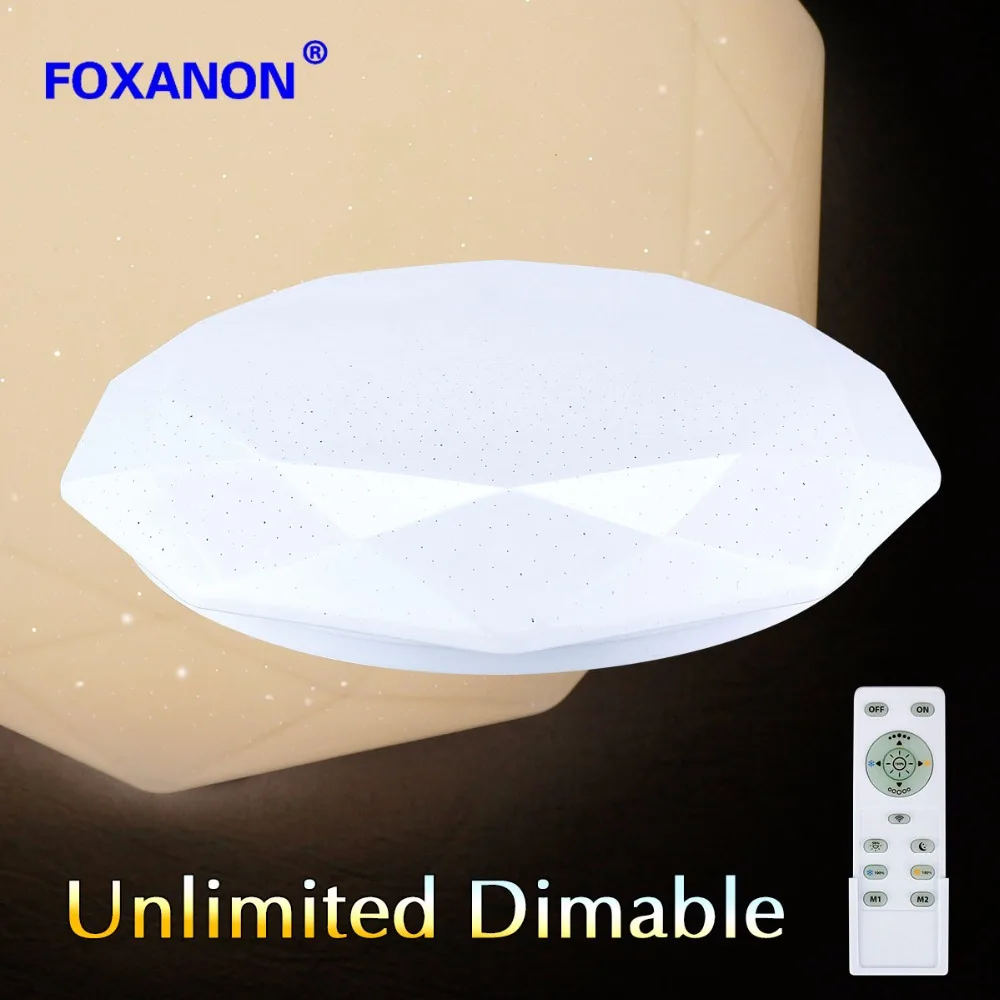 

Foxanon Ceiling lamp 220v LED lamp 24w Dimmable Led Light Unlimit control Surface Mounted indoor livingroom bedroom Downlight