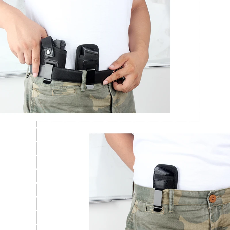VAPANDA Тактический Подсумок Нейлон Пистолет Двойной стек 9 мм скрытый носить Glock 17 19 21 Beretta 92 XD кобура Mag мешок