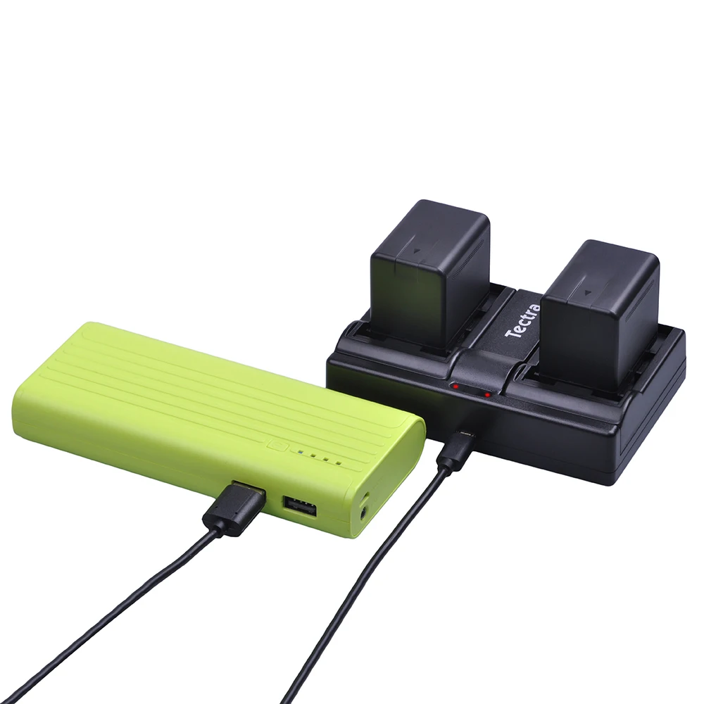 Двухканальное зарядное устройство USB для Panasonic VW VBK360 и с функцией зарядки