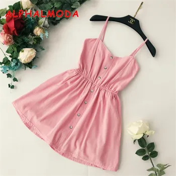 ALPHALMODA Chic Breasted High Waist Holidays Casual Short Rompers
