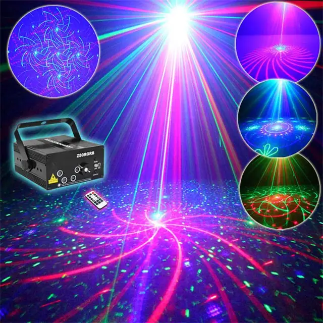 De Party Starter - Discolamp Met Laser - Inclusief Afstandsbediening Met Diverse Patronen Discobal Feestverlichting Party Lights