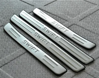 

4Pcs/Set Stainless Steel Scuff Plate Door Sill Welcome Pedal Car Styling Decoration Fit For Suzuki Swift 2005-2012 2013