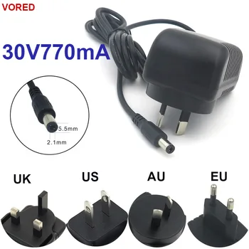 

VORED 1PCS AC 100V-240V 30V770mA Power Supply Adapter Universal Charger US/EU/UK/AU Plug Converter DC 5.5*2.1mm Free shipping