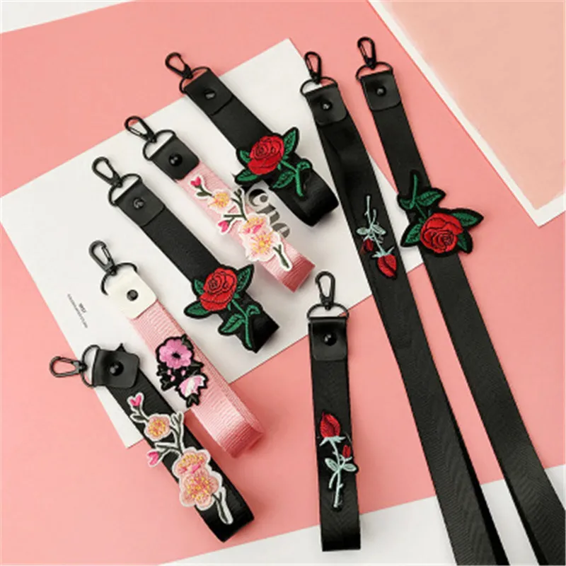 Fashion Vintage Mobile Phone Straps Cellphone Accessories for iPhone Samsung Key ID Card Lanyard Phone Decoration