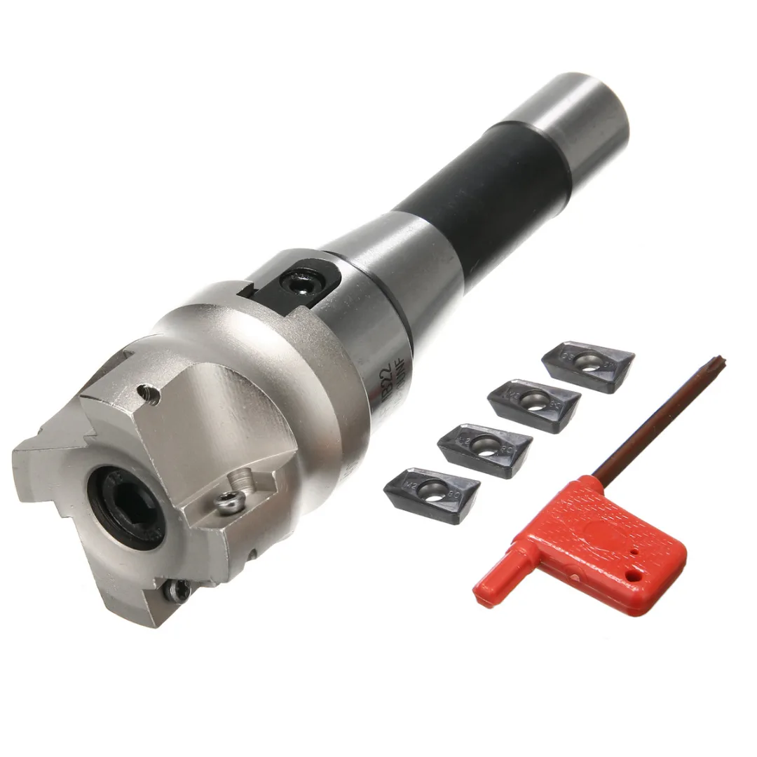 R8/MT2/MT3 Straight Shank Arbor Mill Cutter Face End 400R 50MM with Carbide Insert APMT1604 Milling Cutter Insert Machine Tool
