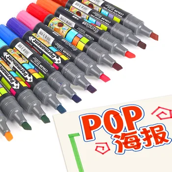 

12 Color Oil Marking Pen, Color Duplex Hand Drawn Pop Poster, Mccormack Pen, Thick Head, Big Head Pen Set.