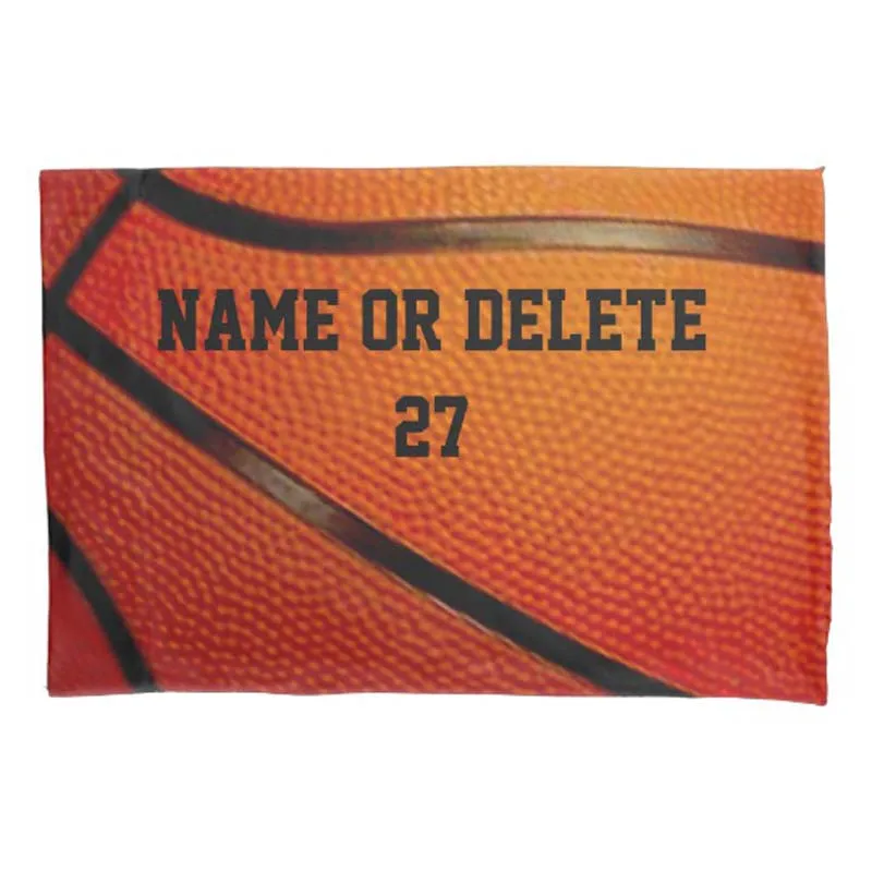 

Customized Name Personalized Basketball Pillow Case with Your Text Throw Pillow Cushion Cover Sofa Home Decorative Zippered 20x