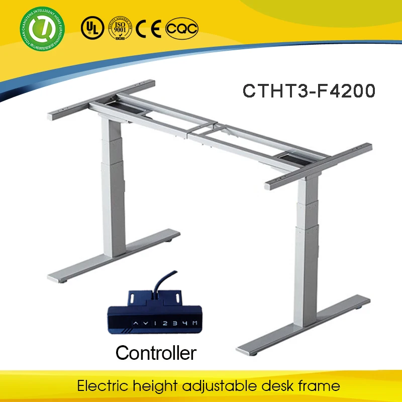 Ergonomic Height Adjustable Computer Desk Frame Electric Sit And