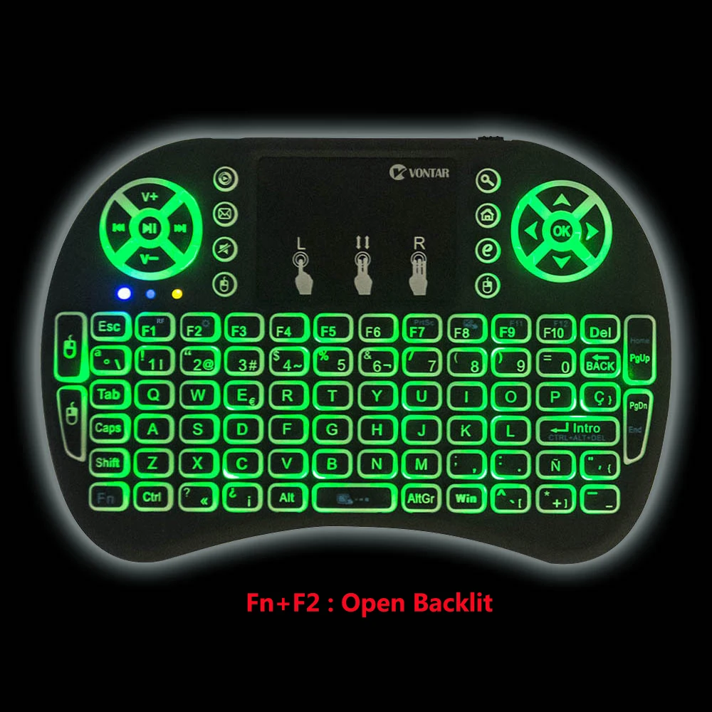 

Backlight i8 2.4GHz mini Wireless keyboard Spanish Russian English Hebrew French i8 Keyboard Remote control For Android TV BOX