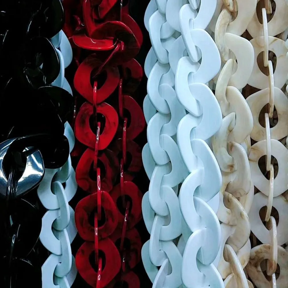 1.0 Meter Acrylic Necklace Strands Linked Bag Chains Women Jewelry DIY