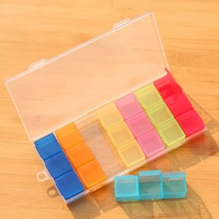 

Practical New 21 Slots Mini Travel Seven Days PP Pill Cases Drug Splitters Portable Medical Box Promotion Price