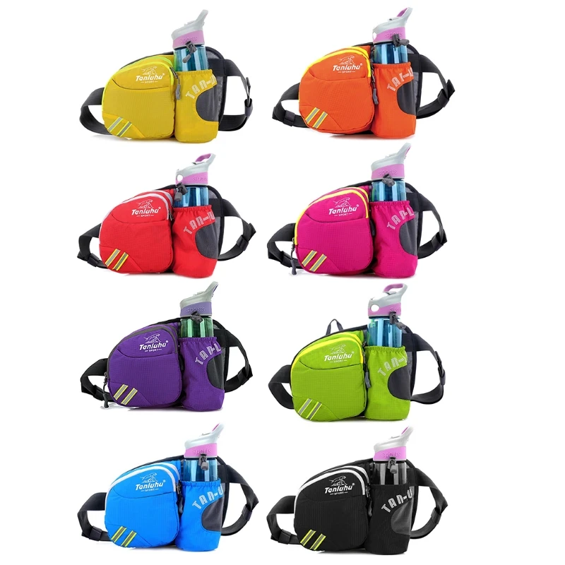 

TANLUHU Unisex Sport Waterproof Water Bottle Holder Belt Bag for Running Cycling Jogging Waist Pack Pouch Shoulder Waist Packs