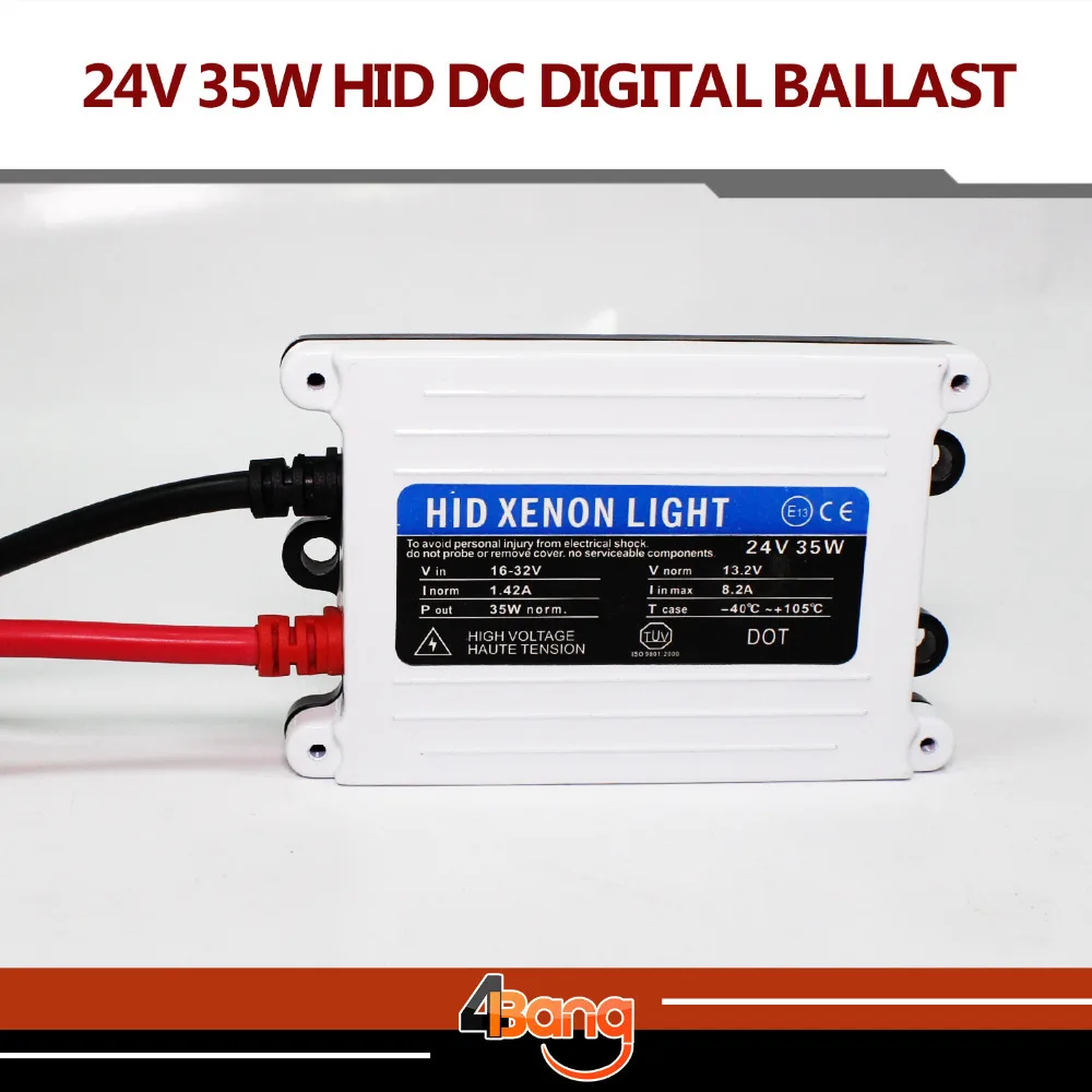 TOP Quality 2pcs Good Quality HID xenon slim digital ballast 24V DC 35W