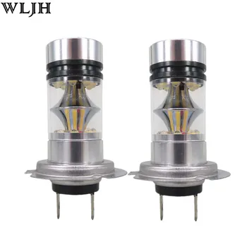 

WLJH 2x H8 H11 H7 9005 9006 5202 1157 1156 7443 7440 H16 P13W PSX24W PSX26W Led Car Auto Fog Lamp Driving Light Bulb 100W 1000lm