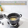 Foldable Steam Rinse Strain Stainless Steel Folding Frying Basket Colander Sieve Mesh Strainer Kitchen Cooking Tools Accessories ► Photo 2/6