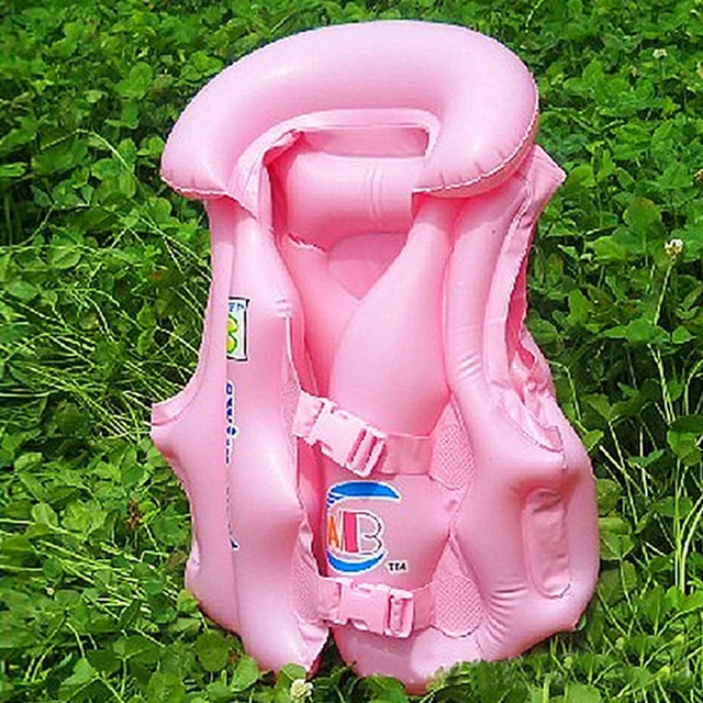 Childrens Kids Aid Life Jacket Vest Blowers Wind Inflatable Sport Swimming Float