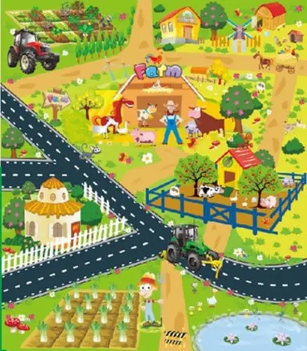 70-80cm-Nonwoven-Carpet-Baby-Kids-Children-Toy-Speedway-Farmer-Crawling-Carpet-Rugs-Floor-Mat (3)