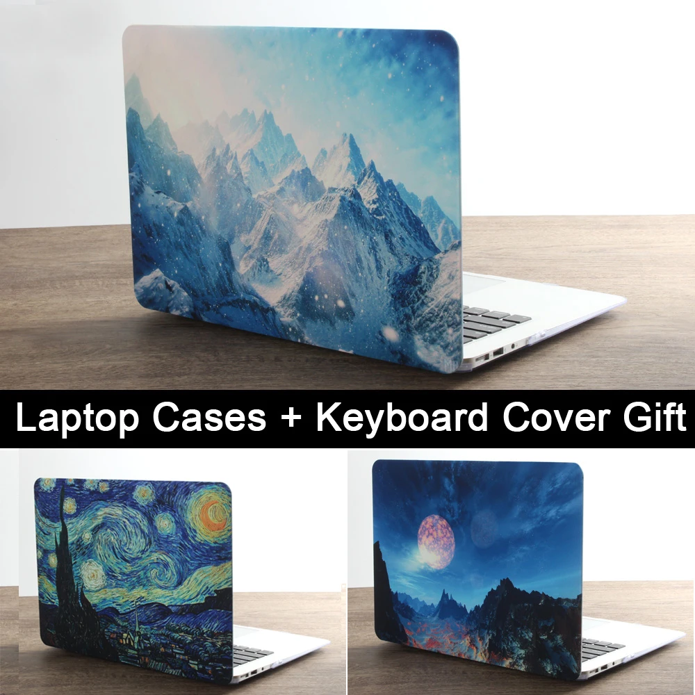 Чехол для ноутбука с принтом пейзажей MacBook Air Pro Retina 11 12 13 15 дюймов Новый сенсорной
