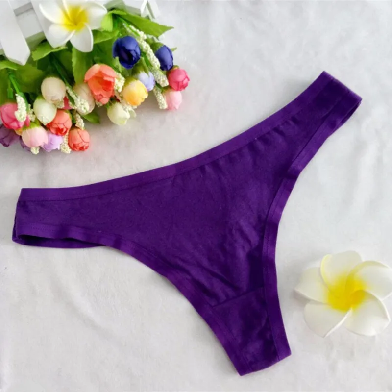 Plus sizes G String Cotton Women Panties Thongs Low Waist Sexy Panties Underwear M L Black Skin Red White xl-3xl