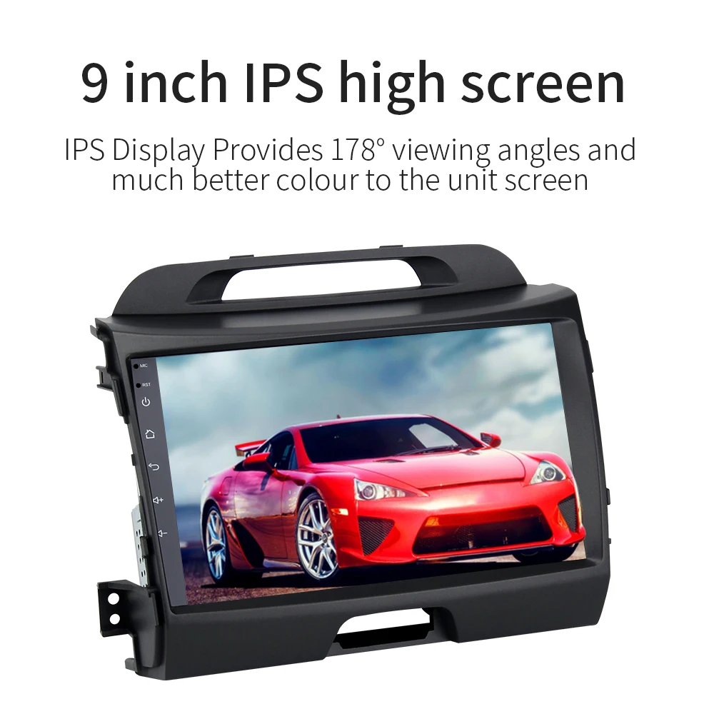 Flash Deal Car 2din android GPS for KIA sportage r 2011-2015 autoradio navigation head unit multimedia 4Gb+32Gb Android 9.0 PX5 8-Core 2