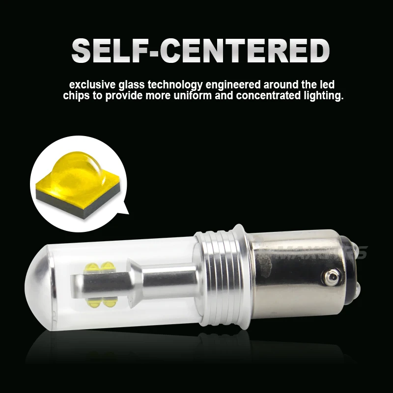 2 шт. автомобильные светодиодсветодиодный лампы S25 1157 P21/5W BAY15D с чипом CREE|car amber