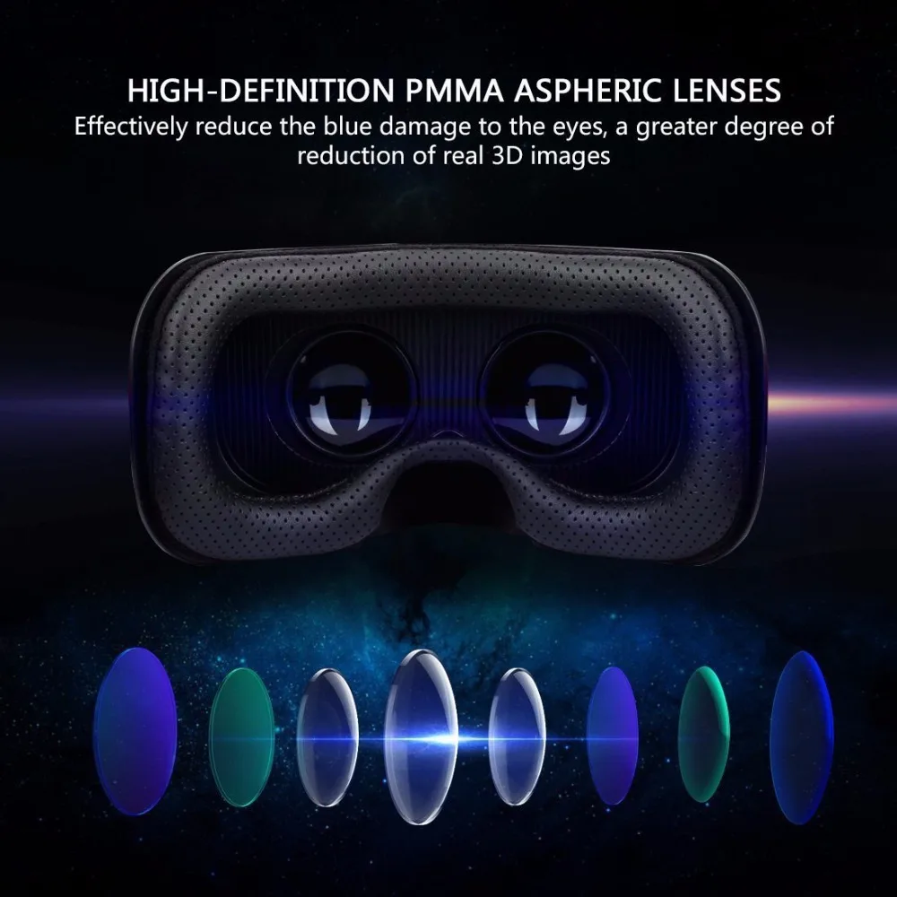 Online Shinecon actualizado Z4 VR gran experiencia de visualización inmersiva Vr box 3D gafas de realidad Virtual con auriculares estéreo con gampad