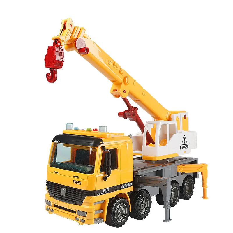 Large Size With Sound Light Children Emulational Toy Truck Engineering Car Sliding Vehicle Lifting machine Retractable Swing Arm