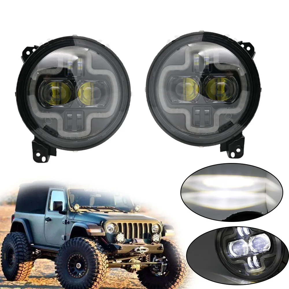 Новые фары с DRL и JL коннектором для Jeep Wrangler JL фары