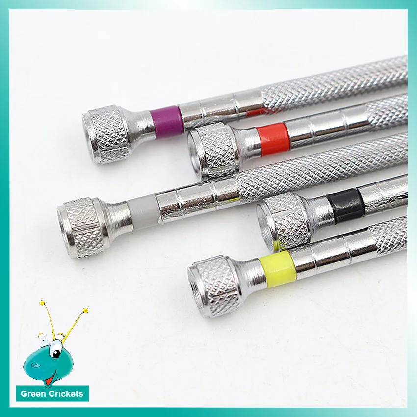 5 개/0.8/1.0/1.2/1.4mm 5 개/몫 시계 및 안경 수리 도구 지방 블레이드 시계 스크루 드라이버 키트 도구 + 예비 헤드