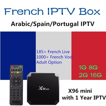 

Android IPTV Box X96Mini 1G8G 2G16G+1 Year French Spain German PT IPTV Subscription France IPTV 5000Live+3500VOD WiFi 4K TV Box
