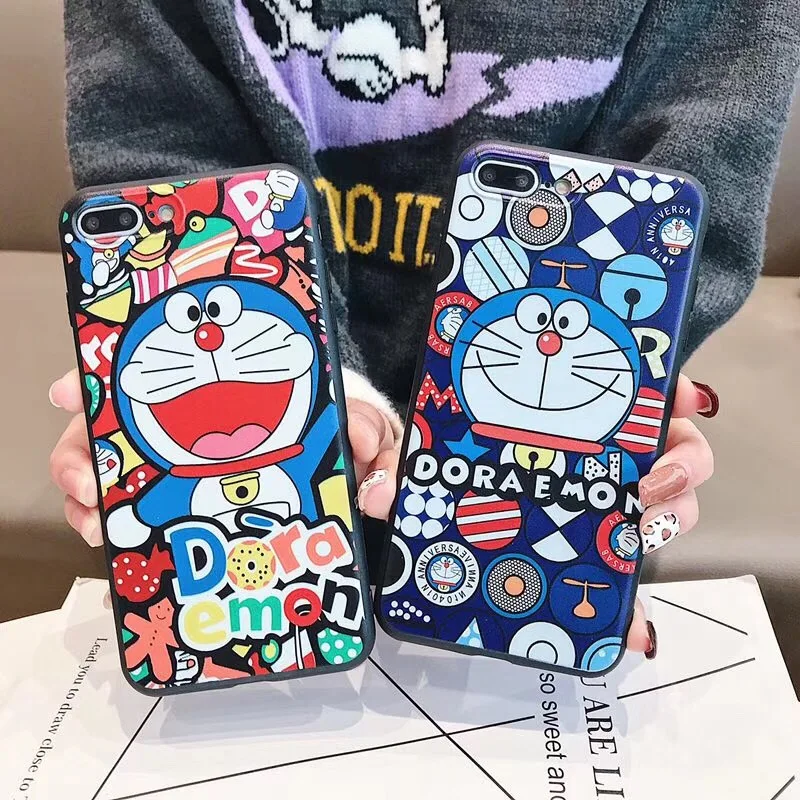 Мягкий силиконовый чехол для телефона с 3D рисунком Doraemon VIVO Y66 Y67 Y79 Y71 Y75 V7 Y83 V5 Y93 Y97 Y85