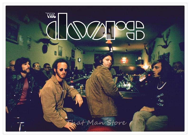 The Doors Jim Morrison винтажная Ретро рок группа музыкальная гитара белый крафт бумага
