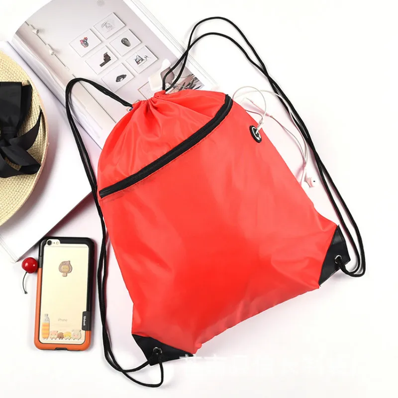 Многофункциональный водонепроницаемый рюкзак со шнурком обувь для мужчин и женщин молния мешок пыли спортивный рюкзак на шнурках для