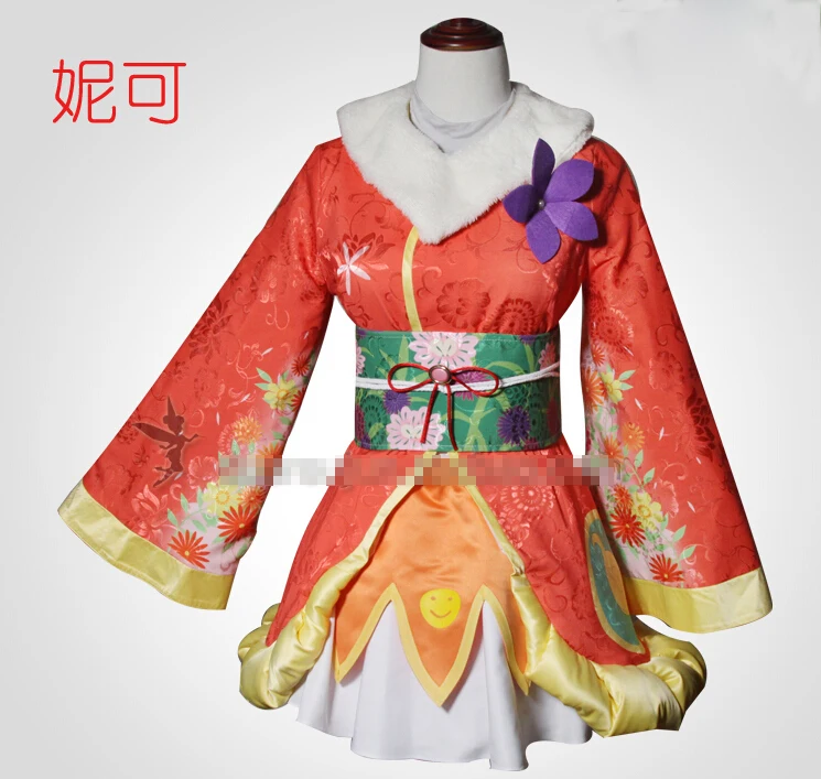 

Love Live! Yazawa Niko School Idol Movie Uniforms Cosplay Kimono Free Shipping + Stockings