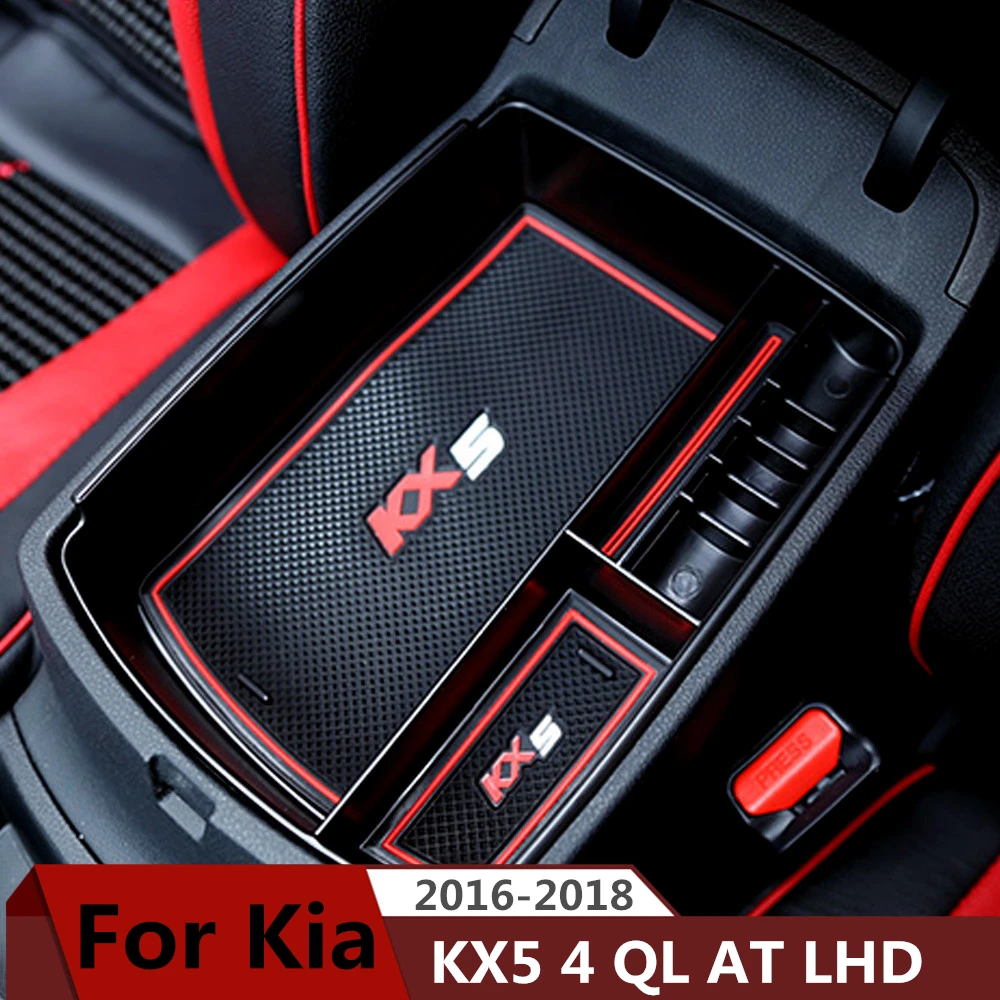 Car Accessories For Kia Sportage KX5 4 QL 2016 2017 2018 AT LHD Car Central Armrest Box Storage Container Organizer Holder Case Car Accessories For Kia Sportage KX5 4 QL 2016 2017 2018 AT LHD Car Central Armrest Box Storage Container Organizer Holder Case