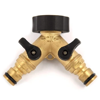 

HOT-Washing Machine Faucet Nipple Y Valve Diverting Water Separator Garden Hose Splitter Watering Irrigation