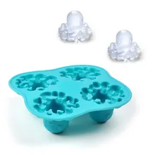 2 шт./лот для льда Куб Mold делает осьминог-образный силиконовые формы льда новизны подарки Ice лоток лето питьевой инструмент
