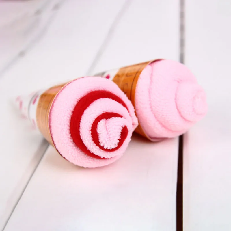 

1 Pcs Washcloth Towel Cake Shape Gift Soft for Wedding Birthday Party Couple Valentine's Day MAL999