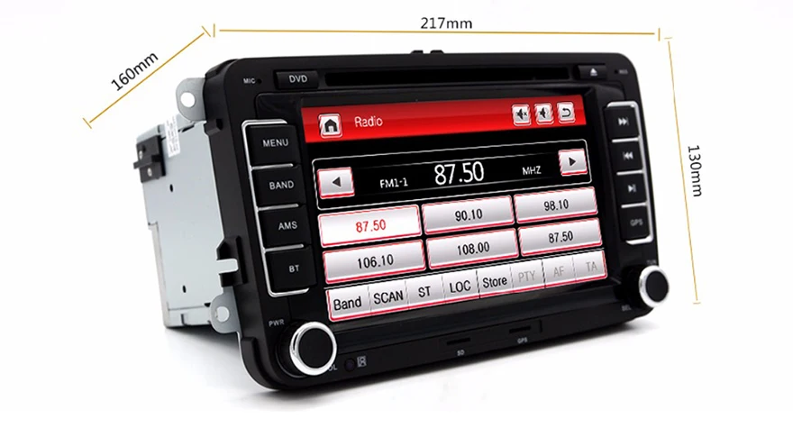 Awesafe 2 DIN 7 дюймов автомобиля Радио для Volkswagen VW Гольф 6 Touran Passat B7 Sharan Lavida поло с Navi GPS карты dvd-плеер