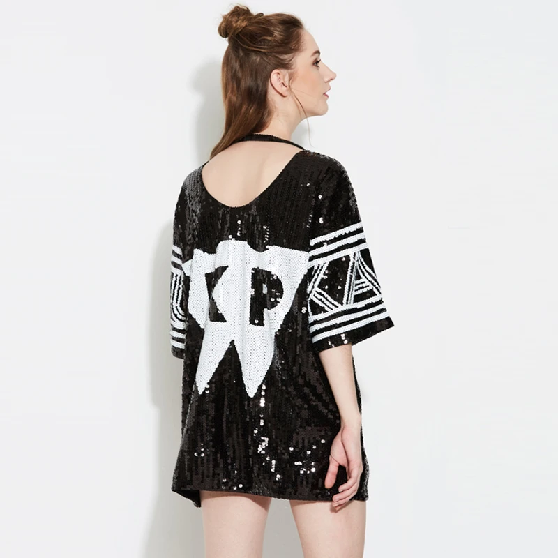 Женские Клубные платья 2020 платье футболка с блестками|club dress|sequin t shirt dresswomen club dresses