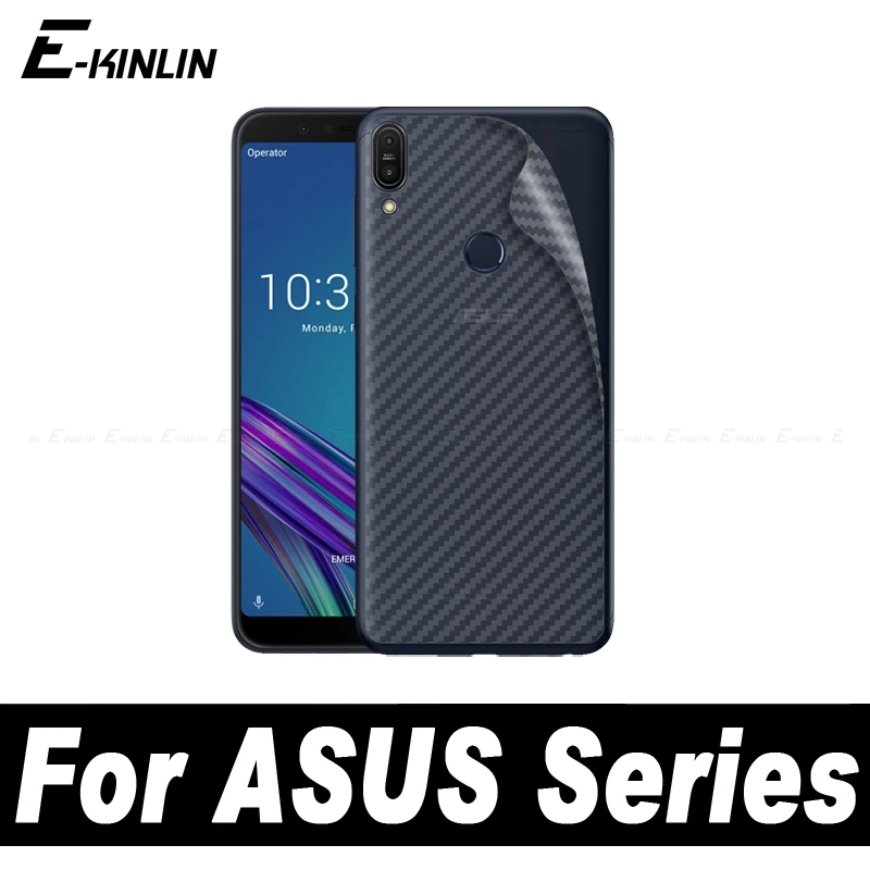 

Carbon Fiber Back Cover Film For Asus ZenFone Max Plus Pro M1 M2 ZB602KL ZB631KL ZB570TL Rear Screen Protector No Tempered Glass