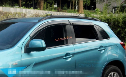 Хромированный стеклокозырек striS солнцезащитный козырек дефлектор для Mitsubishi ASX RVR