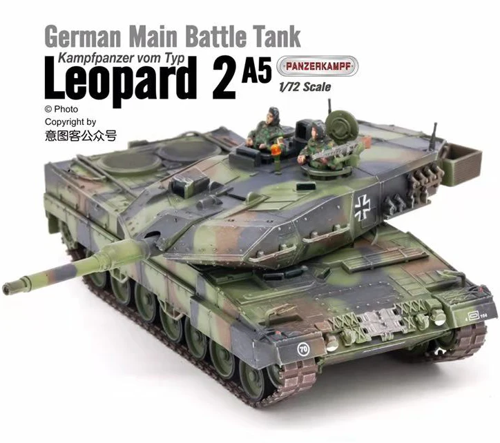 

1/72 Panzerkampf Leopard 2A5 MBT Nato Camo with Crews Assembled Finished Model