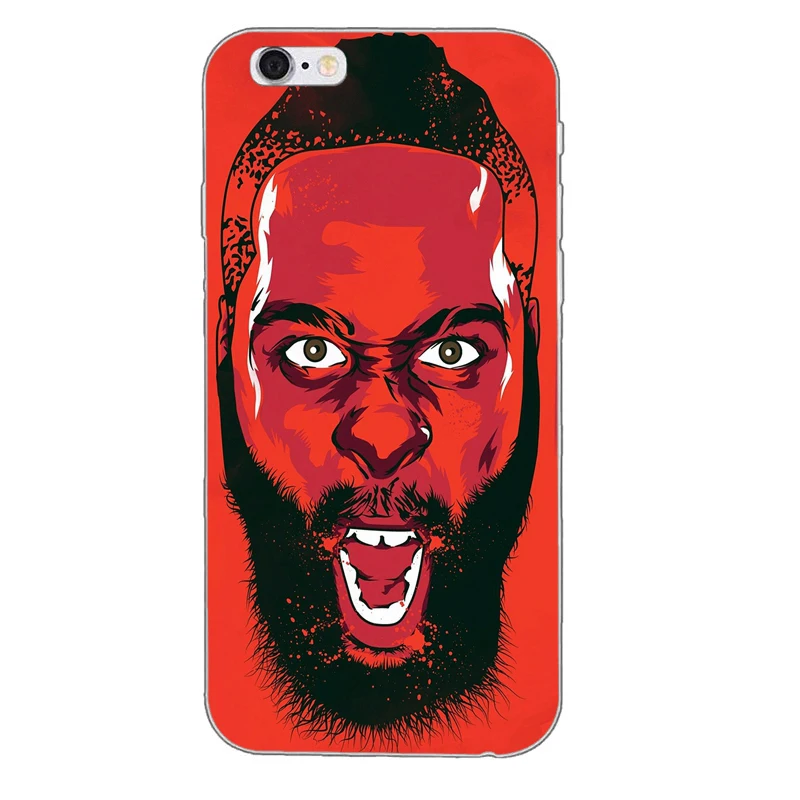 basketball star James Harden silicone TPU Soft phone case For Huawei Honor 4c 5c 5x 6x v8 Mate 7