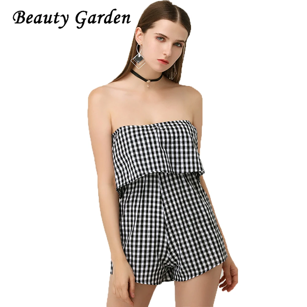 plaid jumpsuit